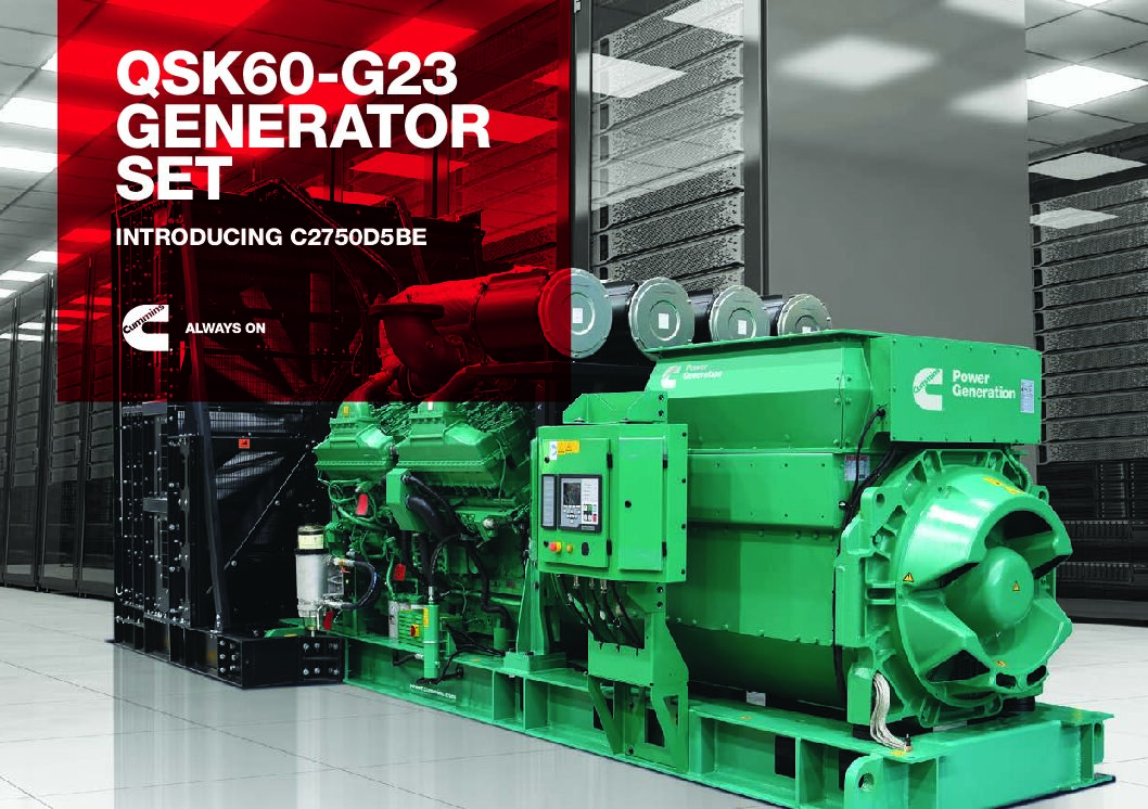 Cummins C2500D5A دیزل ژنراتور 2500kv کامینز